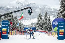 07.01.2024, Val di Fiemme, Italy (ITA): Jules Lapierre (FRA) - FIS world cup cross-country, tour de ski, final climb, Val di Fiemme (ITA). www.nordicfocus.com. © Modica/NordicFocus. Every downloaded picture is fee-liable.