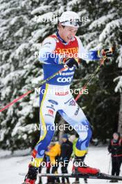 07.01.2024, Val di Fiemme, Italy (ITA): Leo Johansson (SWE) - FIS world cup cross-country, tour de ski, final climb, Val di Fiemme (ITA). www.nordicfocus.com. © Barbieri/NordicFocus. Every downloaded picture is fee-liable.