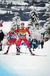 07.01.2024, Val di Fiemme, Italy (ITA): Harald Oestberg Amundsen (NOR) - FIS world cup cross-country, tour de ski, final climb, Val di Fiemme (ITA). www.nordicfocus.com. © Barbieri/NordicFocus. Every downloaded picture is fee-liable.