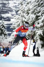 07.01.2024, Val di Fiemme, Italy (ITA): Olivier Leveille (CAN) - FIS world cup cross-country, tour de ski, final climb, Val di Fiemme (ITA). www.nordicfocus.com. © Barbieri/NordicFocus. Every downloaded picture is fee-liable.