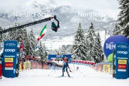 07.01.2024, Val di Fiemme, Italy (ITA): Jules Lapierre (FRA) - FIS world cup cross-country, tour de ski, final climb, Val di Fiemme (ITA). www.nordicfocus.com. © Modica/NordicFocus. Every downloaded picture is fee-liable.