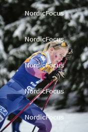 07.01.2024, Val di Fiemme, Italy (ITA): Samantha Smith (USA) - FIS world cup cross-country, tour de ski, final climb, Val di Fiemme (ITA). www.nordicfocus.com. © Barbieri/NordicFocus. Every downloaded picture is fee-liable.