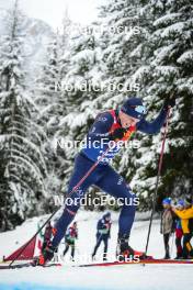 07.01.2024, Val di Fiemme, Italy (ITA): Elia Barp (ITA) - FIS world cup cross-country, tour de ski, final climb, Val di Fiemme (ITA). www.nordicfocus.com. © Barbieri/NordicFocus. Every downloaded picture is fee-liable.