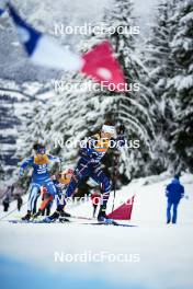 07.01.2024, Val di Fiemme, Italy (ITA): Delphine Claudel (FRA) - FIS world cup cross-country, tour de ski, final climb, Val di Fiemme (ITA). www.nordicfocus.com. © Barbieri/NordicFocus. Every downloaded picture is fee-liable.