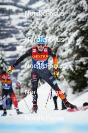 07.01.2024, Val di Fiemme, Italy (ITA): Lucas Boegl (GER) - FIS world cup cross-country, tour de ski, final climb, Val di Fiemme (ITA). www.nordicfocus.com. © Barbieri/NordicFocus. Every downloaded picture is fee-liable.