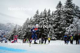 07.01.2024, Val di Fiemme, Italy (ITA): Lucas Chanavat (FRA) - FIS world cup cross-country, tour de ski, final climb, Val di Fiemme (ITA). www.nordicfocus.com. © Barbieri/NordicFocus. Every downloaded picture is fee-liable.