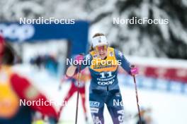 07.01.2024, Val di Fiemme, Italy (ITA): Rosie Brennan (USA) - FIS world cup cross-country, tour de ski, final climb, Val di Fiemme (ITA). www.nordicfocus.com. © Modica/NordicFocus. Every downloaded picture is fee-liable.