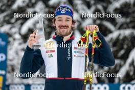 07.01.2024, Val di Fiemme, Italy (ITA): Hugo Lapalus (FRA) - FIS world cup cross-country, tour de ski, final climb, Val di Fiemme (ITA). www.nordicfocus.com. © Modica/NordicFocus. Every downloaded picture is fee-liable.