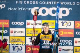07.01.2024, Val di Fiemme, Italy (ITA): Sophia Laukli (USA) - FIS world cup cross-country, tour de ski, final climb, Val di Fiemme (ITA). www.nordicfocus.com. © Modica/NordicFocus. Every downloaded picture is fee-liable.