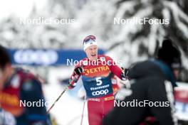 07.01.2024, Val di Fiemme, Italy (ITA): Martin Loewstroem Nyenget (NOR) - FIS world cup cross-country, tour de ski, final climb, Val di Fiemme (ITA). www.nordicfocus.com. © Modica/NordicFocus. Every downloaded picture is fee-liable.