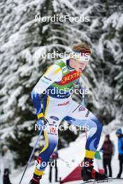 07.01.2024, Val di Fiemme, Italy (ITA): Edvin Anger (SWE) - FIS world cup cross-country, tour de ski, final climb, Val di Fiemme (ITA). www.nordicfocus.com. © Barbieri/NordicFocus. Every downloaded picture is fee-liable.