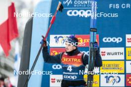 07.01.2024, Val di Fiemme, Italy (ITA): Jules Chappaz (FRA) - FIS world cup cross-country, tour de ski, final climb, Val di Fiemme (ITA). www.nordicfocus.com. © Modica/NordicFocus. Every downloaded picture is fee-liable.