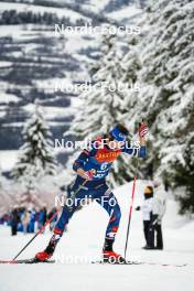 07.01.2024, Val di Fiemme, Italy (ITA): Hugo Lapalus (FRA) - FIS world cup cross-country, tour de ski, final climb, Val di Fiemme (ITA). www.nordicfocus.com. © Barbieri/NordicFocus. Every downloaded picture is fee-liable.