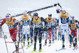 06.01.2024, Val di Fiemme, Italy (ITA): Dietmar Noeckler (ITA), Emil Danielsson (SWE), (l-r)  - FIS world cup cross-country, tour de ski, mass, Val di Fiemme (ITA). www.nordicfocus.com. © Modica/NordicFocus. Every downloaded picture is fee-liable.