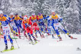 06.01.2024, Val di Fiemme, Italy (ITA): Calle Halfvarsson (SWE) - FIS world cup cross-country, tour de ski, mass, Val di Fiemme (ITA). www.nordicfocus.com. © Barbieri/NordicFocus. Every downloaded picture is fee-liable.