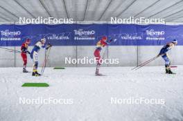 06.01.2024, Val di Fiemme, Italy (ITA): Gustaf Berglund (SWE), Harald Oestberg Amundsen (NOR), (l-r)  - FIS world cup cross-country, tour de ski, mass, Val di Fiemme (ITA). www.nordicfocus.com. © Barbieri/NordicFocus. Every downloaded picture is fee-liable.