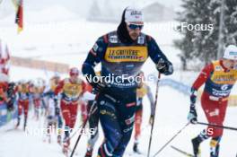 06.01.2024, Val di Fiemme, Italy (ITA): Lucas Chanavat (FRA) - FIS world cup cross-country, tour de ski, mass, Val di Fiemme (ITA). www.nordicfocus.com. © Modica/NordicFocus. Every downloaded picture is fee-liable.