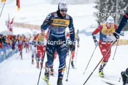 06.01.2024, Val di Fiemme, Italy (ITA): Lucas Chanavat (FRA) - FIS world cup cross-country, tour de ski, mass, Val di Fiemme (ITA). www.nordicfocus.com. © Modica/NordicFocus. Every downloaded picture is fee-liable.
