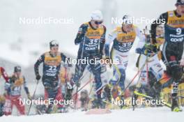 06.01.2024, Val di Fiemme, Italy (ITA): Remi Bourdin (FRA), Truls Gisselman (SWE), (l-r)  - FIS world cup cross-country, tour de ski, mass, Val di Fiemme (ITA). www.nordicfocus.com. © Modica/NordicFocus. Every downloaded picture is fee-liable.