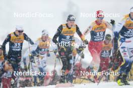 06.01.2024, Val di Fiemme, Italy (ITA): Friedrich Moch (GER), Cyril Faehndrich (SUI), (l-r)  - FIS world cup cross-country, tour de ski, mass, Val di Fiemme (ITA). www.nordicfocus.com. © Modica/NordicFocus. Every downloaded picture is fee-liable.