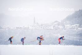 06.01.2024, Val di Fiemme, Italy (ITA): Lisa Lohmann (GER), Sophia Laukli (USA), Emma Ribom (SWE), Katerina Janatova (CZE), (l-r)  - FIS world cup cross-country, tour de ski, mass, Val di Fiemme (ITA). www.nordicfocus.com. © Barbieri/NordicFocus. Every downloaded picture is fee-liable.