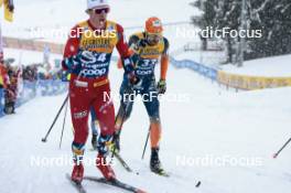 06.01.2024, Val di Fiemme, Italy (ITA): Thomas Maloney Westgaard (IRL) - FIS world cup cross-country, tour de ski, mass, Val di Fiemme (ITA). www.nordicfocus.com. © Modica/NordicFocus. Every downloaded picture is fee-liable.