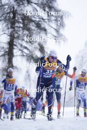 06.01.2024, Val di Fiemme, Italy (ITA): Remi Bourdin (FRA) - FIS world cup cross-country, tour de ski, mass, Val di Fiemme (ITA). www.nordicfocus.com. © Barbieri/NordicFocus. Every downloaded picture is fee-liable.
