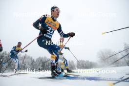 06.01.2024, Val di Fiemme, Italy (ITA): Jules Lapierre (FRA) - FIS world cup cross-country, tour de ski, mass, Val di Fiemme (ITA). www.nordicfocus.com. © Modica/NordicFocus. Every downloaded picture is fee-liable.