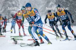 06.01.2024, Val di Fiemme, Italy (ITA): Seve De Campo (AUS), Arsi Ruuskanen (FIN), (l-r)  - FIS world cup cross-country, tour de ski, mass, Val di Fiemme (ITA). www.nordicfocus.com. © Modica/NordicFocus. Every downloaded picture is fee-liable.