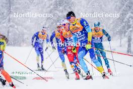 06.01.2024, Val di Fiemme, Italy (ITA): Nikita Gridin (KAZ) - FIS world cup cross-country, tour de ski, mass, Val di Fiemme (ITA). www.nordicfocus.com. © Barbieri/NordicFocus. Every downloaded picture is fee-liable.