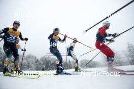 06.01.2024, Val di Fiemme, Italy (ITA): Theo Schely (FRA), Johan Haeggstroem (SWE), (l-r)  - FIS world cup cross-country, tour de ski, mass, Val di Fiemme (ITA). www.nordicfocus.com. © Modica/NordicFocus. Every downloaded picture is fee-liable.