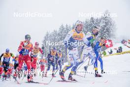 06.01.2024, Val di Fiemme, Italy (ITA): Mika Vermeulen (AUT), Calle Halfvarsson (SWE), (l-r)  - FIS world cup cross-country, tour de ski, mass, Val di Fiemme (ITA). www.nordicfocus.com. © Barbieri/NordicFocus. Every downloaded picture is fee-liable.