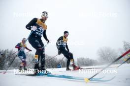 06.01.2024, Val di Fiemme, Italy (ITA): Paolo Ventura (ITA), Elia Barp (ITA), (l-r)  - FIS world cup cross-country, tour de ski, mass, Val di Fiemme (ITA). www.nordicfocus.com. © Modica/NordicFocus. Every downloaded picture is fee-liable.
