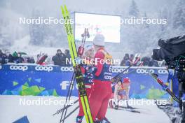 06.01.2024, Val di Fiemme, Italy (ITA): Erik Valnes (NOR) - FIS world cup cross-country, tour de ski, mass, Val di Fiemme (ITA). www.nordicfocus.com. © Barbieri/NordicFocus. Every downloaded picture is fee-liable.