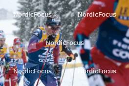 06.01.2024, Val di Fiemme, Italy (ITA): Scott Patterson (USA) - FIS world cup cross-country, tour de ski, mass, Val di Fiemme (ITA). www.nordicfocus.com. © Modica/NordicFocus. Every downloaded picture is fee-liable.
