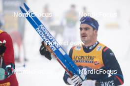 06.01.2024, Val di Fiemme, Italy (ITA): Jules Chappaz (FRA) - FIS world cup cross-country, tour de ski, mass, Val di Fiemme (ITA). www.nordicfocus.com. © Modica/NordicFocus. Every downloaded picture is fee-liable.
