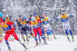 06.01.2024, Val di Fiemme, Italy (ITA): Haavard Solaas Taugboel (NOR) - FIS world cup cross-country, tour de ski, mass, Val di Fiemme (ITA). www.nordicfocus.com. © Barbieri/NordicFocus. Every downloaded picture is fee-liable.