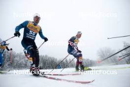 06.01.2024, Val di Fiemme, Italy (ITA): Imanol Rojo (ESP), Zanden Mcmullen (USA), (l-r)  - FIS world cup cross-country, tour de ski, mass, Val di Fiemme (ITA). www.nordicfocus.com. © Modica/NordicFocus. Every downloaded picture is fee-liable.