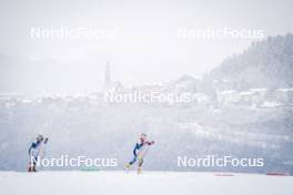 06.01.2024, Val di Fiemme, Italy (ITA): Jonna Sundling (SWE), Frida Karlsson (SWE), (l-r)  - FIS world cup cross-country, tour de ski, mass, Val di Fiemme (ITA). www.nordicfocus.com. © Barbieri/NordicFocus. Every downloaded picture is fee-liable.