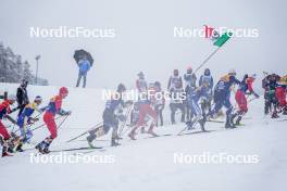 06.01.2024, Val di Fiemme, Italy (ITA): Ryo Hirose (JPN), Mika Vermeulen (AUT), (l-r)  - FIS world cup cross-country, tour de ski, mass, Val di Fiemme (ITA). www.nordicfocus.com. © Barbieri/NordicFocus. Every downloaded picture is fee-liable.