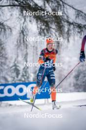 06.01.2024, Val di Fiemme, Italy (ITA): Patricija Eiduka (LAT) - FIS world cup cross-country, tour de ski, mass, Val di Fiemme (ITA). www.nordicfocus.com. © Barbieri/NordicFocus. Every downloaded picture is fee-liable.