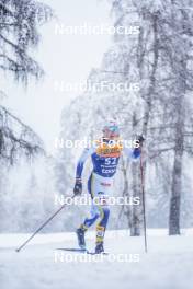 06.01.2024, Val di Fiemme, Italy (ITA): Emil Danielsson (SWE) - FIS world cup cross-country, tour de ski, mass, Val di Fiemme (ITA). www.nordicfocus.com. © Barbieri/NordicFocus. Every downloaded picture is fee-liable.