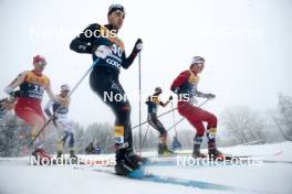 06.01.2024, Val di Fiemme, Italy (ITA): Paolo Ventura (ITA), Matz William Jenssen (NOR), (l-r)  - FIS world cup cross-country, tour de ski, mass, Val di Fiemme (ITA). www.nordicfocus.com. © Modica/NordicFocus. Every downloaded picture is fee-liable.