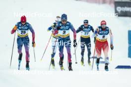 19.01.2024, Oberhof, Germany (GER): Kevin Bolger (USA), Ben Ogden (USA), Valerio Grond (SUI), (l-r)  - FIS world cup cross-country, individual sprint, Oberhof (GER). www.nordicfocus.com. © Modica/NordicFocus. Every downloaded picture is fee-liable.