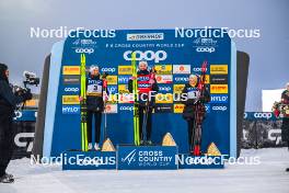 19.01.2024, Oberhof, Germany (GER): Frida Karlsson (SWE), Linn Svahn (SWE), Jonna Sundling (SWE), (l-r)  - FIS world cup cross-country, individual sprint, Oberhof (GER). www.nordicfocus.com. © Authamayou/NordicFocus. Every downloaded picture is fee-liable.