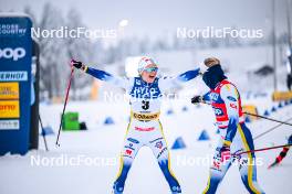 19.01.2024, Oberhof, Germany (GER): Frida Karlsson (SWE), Linn Svahn (SWE), (l-r)  - FIS world cup cross-country, individual sprint, Oberhof (GER). www.nordicfocus.com. © Authamayou/NordicFocus. Every downloaded picture is fee-liable.