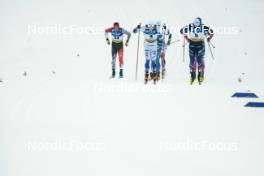 19.01.2024, Oberhof, Germany (GER): Antoine Cyr (CAN), Marcus Grate (SWE), Lucas Chanavat (FRA), (l-r)  - FIS world cup cross-country, individual sprint, Oberhof (GER). www.nordicfocus.com. © Modica/NordicFocus. Every downloaded picture is fee-liable.