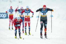 19.01.2024, Oberhof, Germany (GER): Erik Valnes (NOR), Jan Stoelben (GER), (l-r)  - FIS world cup cross-country, individual sprint, Oberhof (GER). www.nordicfocus.com. © Modica/NordicFocus. Every downloaded picture is fee-liable.