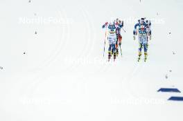19.01.2024, Oberhof, Germany (GER): Emma Ribom (SWE), Moa Lundgren (SWE), Jasmin Kahara (FIN), (l-r)  - FIS world cup cross-country, individual sprint, Oberhof (GER). www.nordicfocus.com. © Modica/NordicFocus. Every downloaded picture is fee-liable.