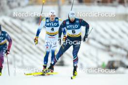 19.01.2024, Oberhof, Germany (GER): Marcus Grate (SWE), Lucas Chanavat (FRA), (l-r)  - FIS world cup cross-country, individual sprint, Oberhof (GER). www.nordicfocus.com. © Modica/NordicFocus. Every downloaded picture is fee-liable.
